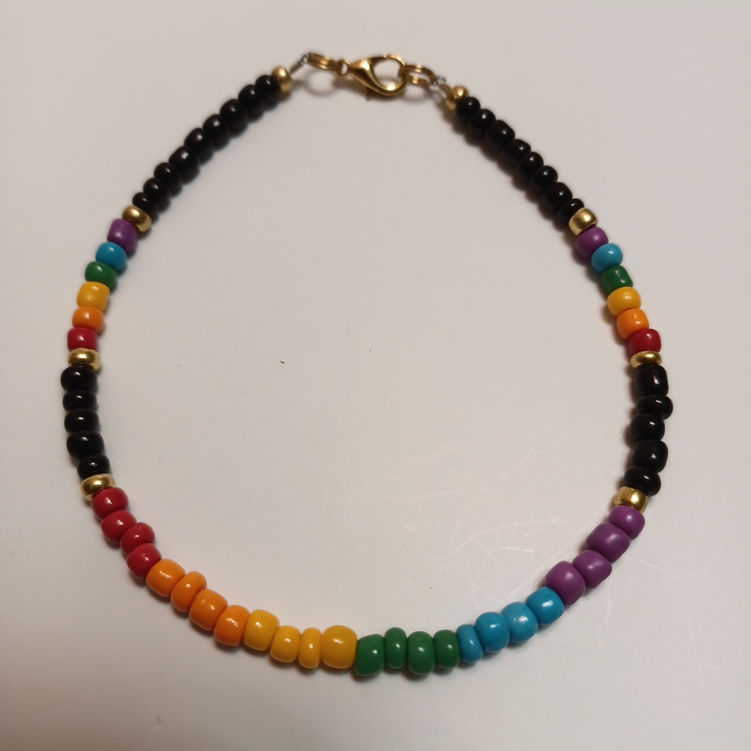 Rainbow anklets