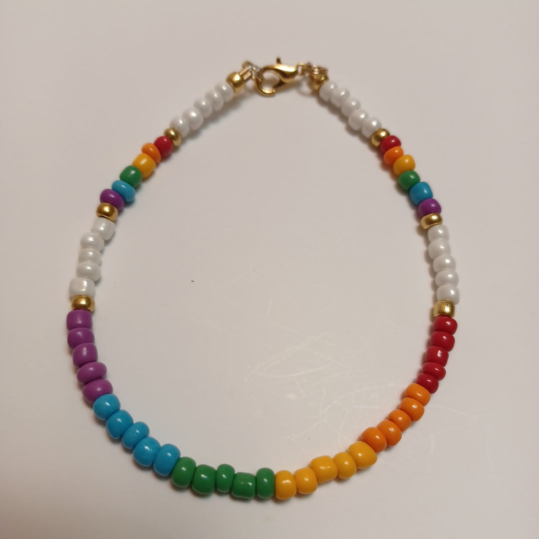 Rainbow anklets