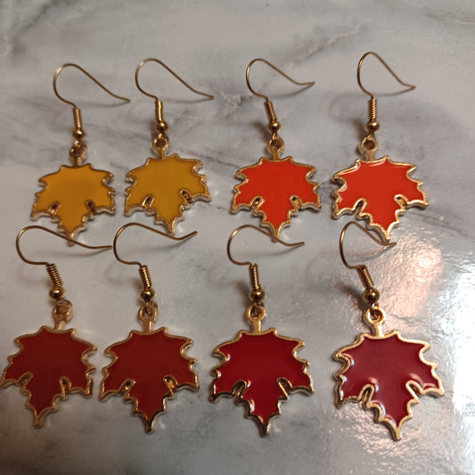 Fall Leaves Earrings / Maple Leaves Earrings