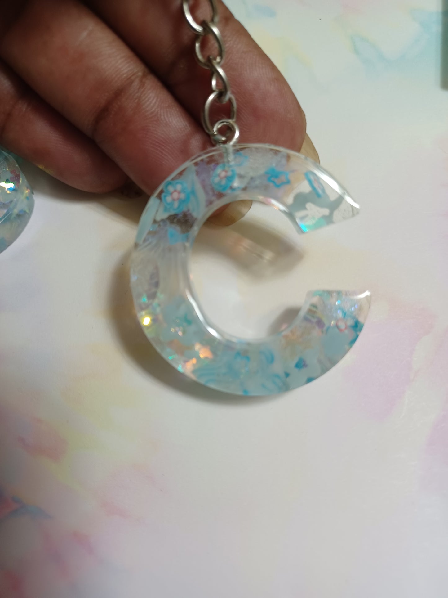 Blue Letter Keychains