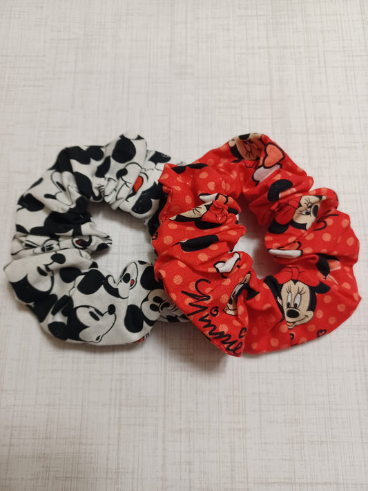 Mickey & Minnie Mouse Hair Scrunchie