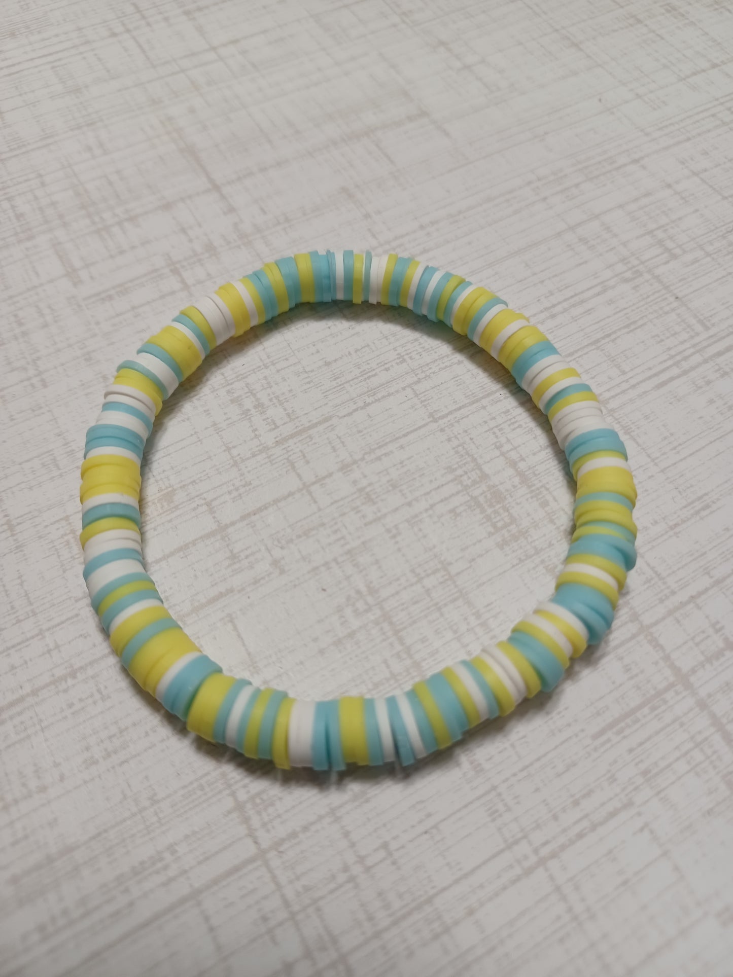 Multicolor Clay Disc Bracelet