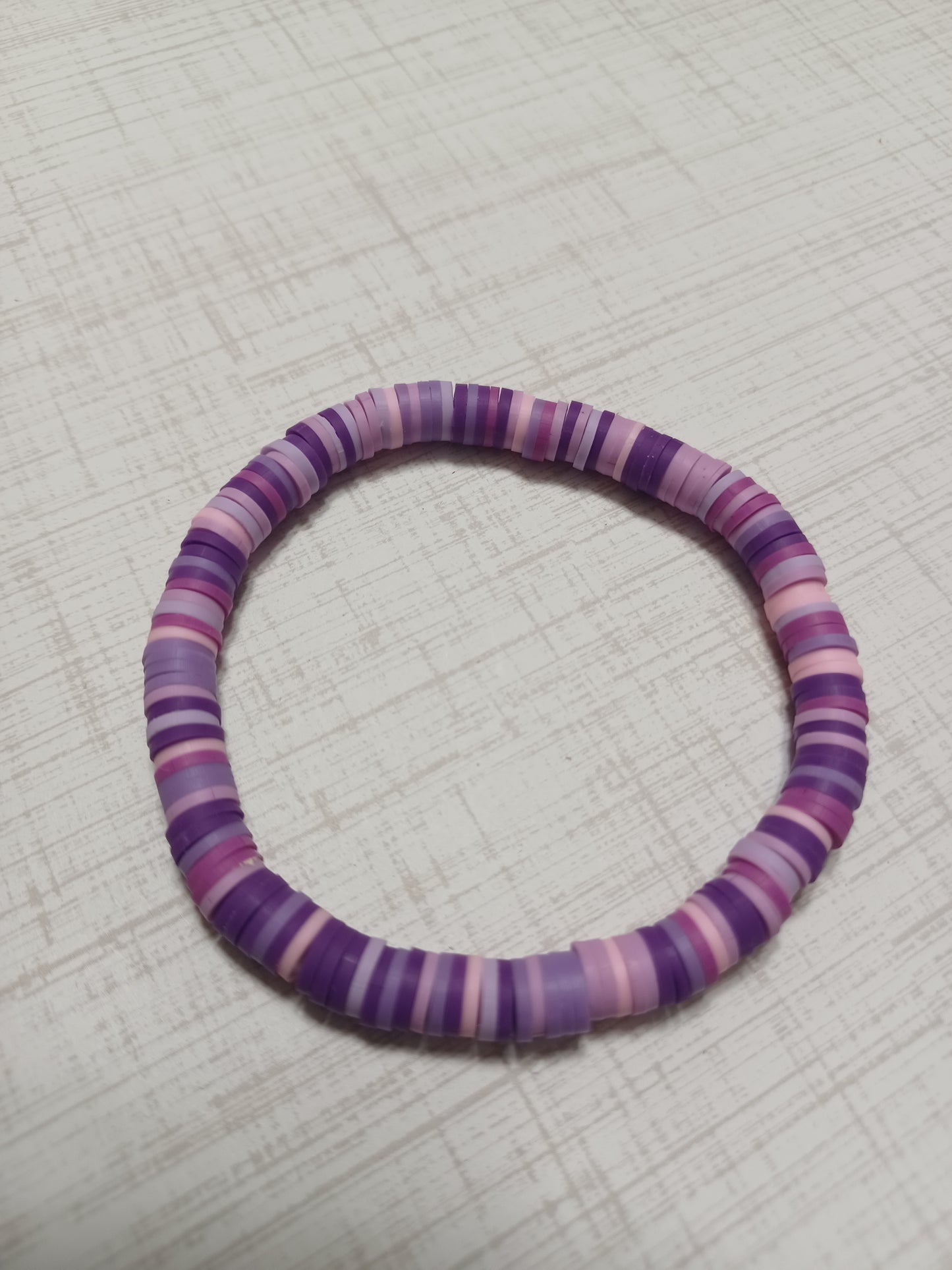 Multicolor Clay Disc Bracelet
