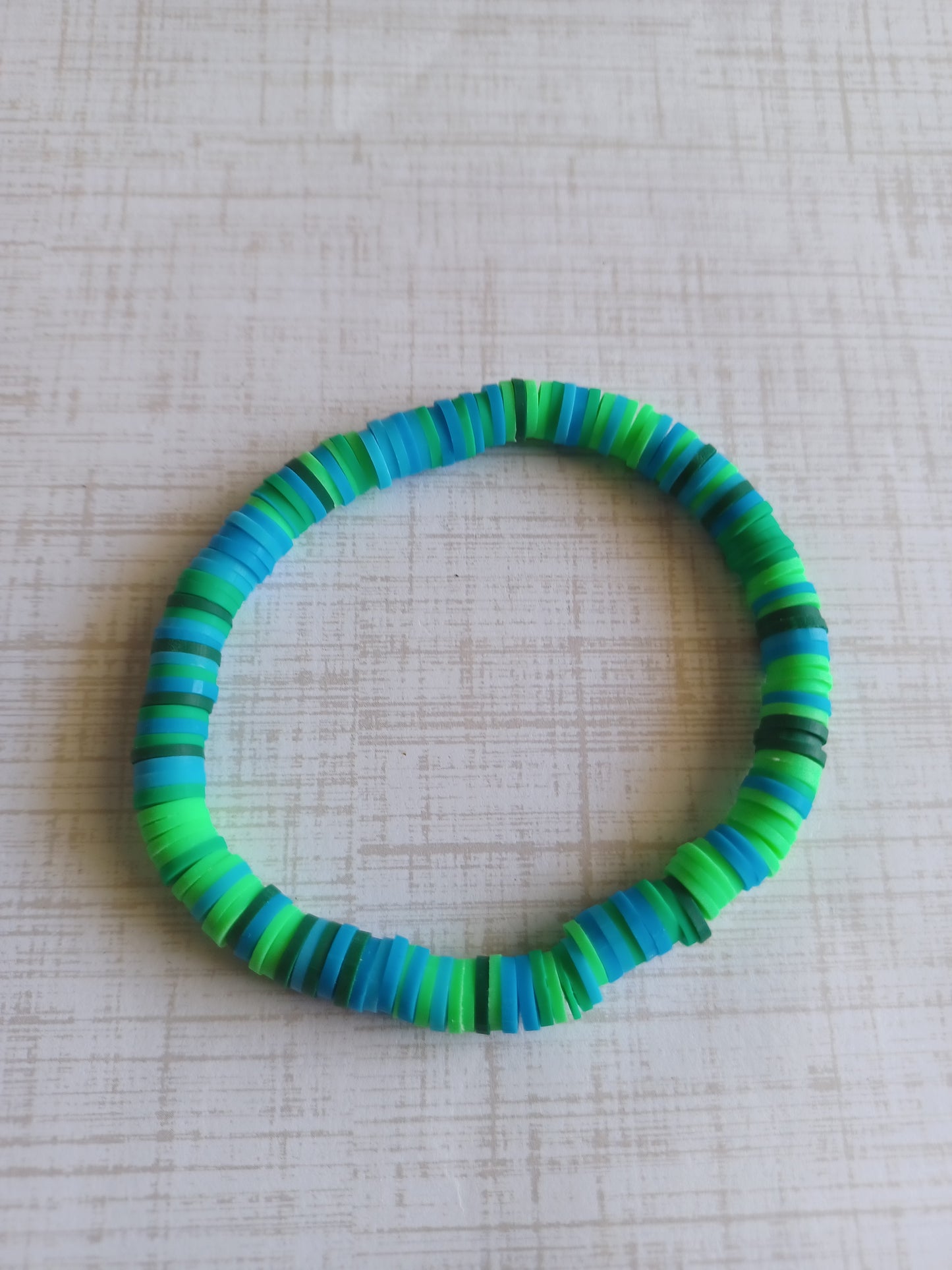 Multicolor Clay Disc Bracelet