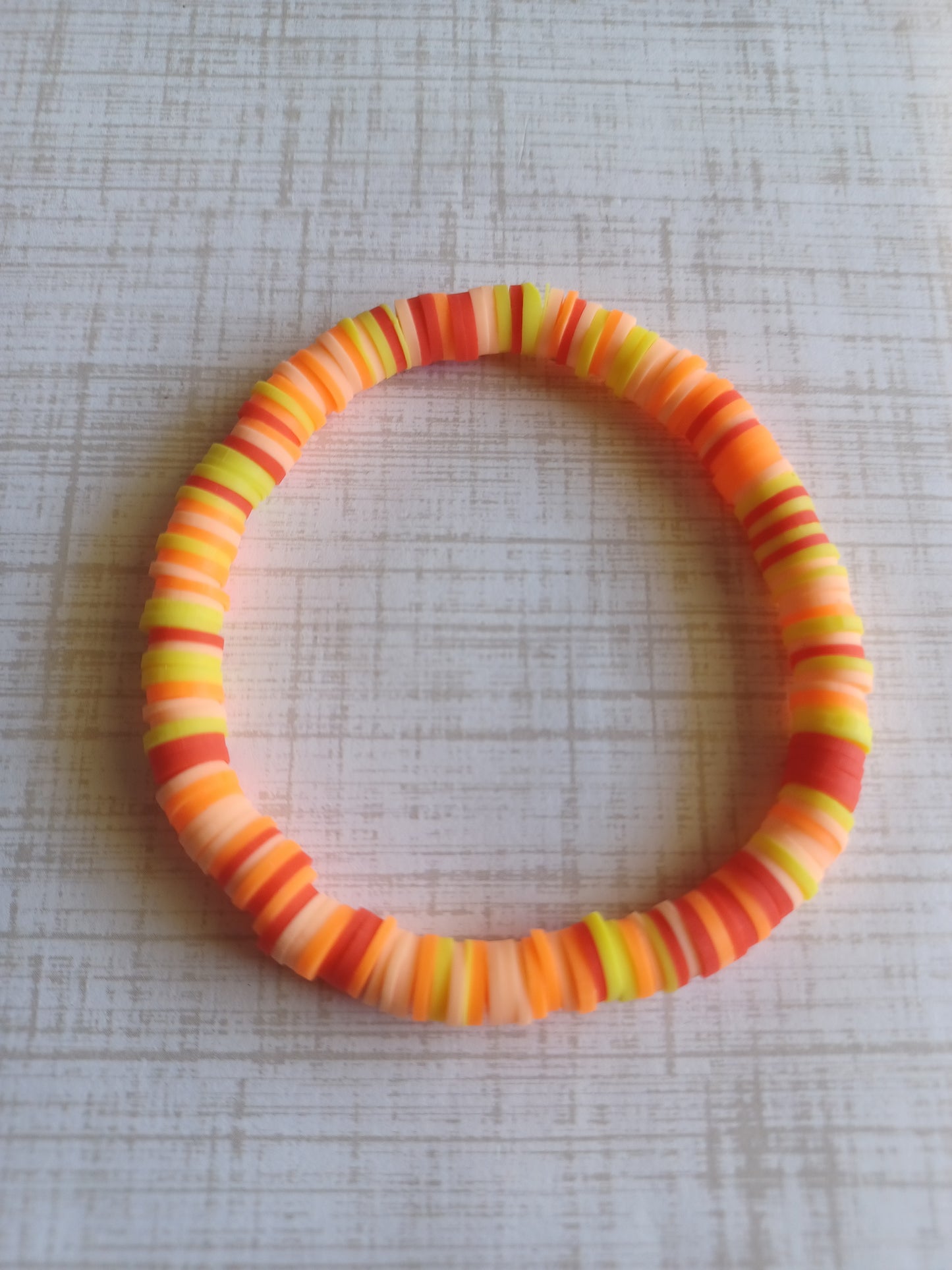 Multicolor Clay Disc Bracelet