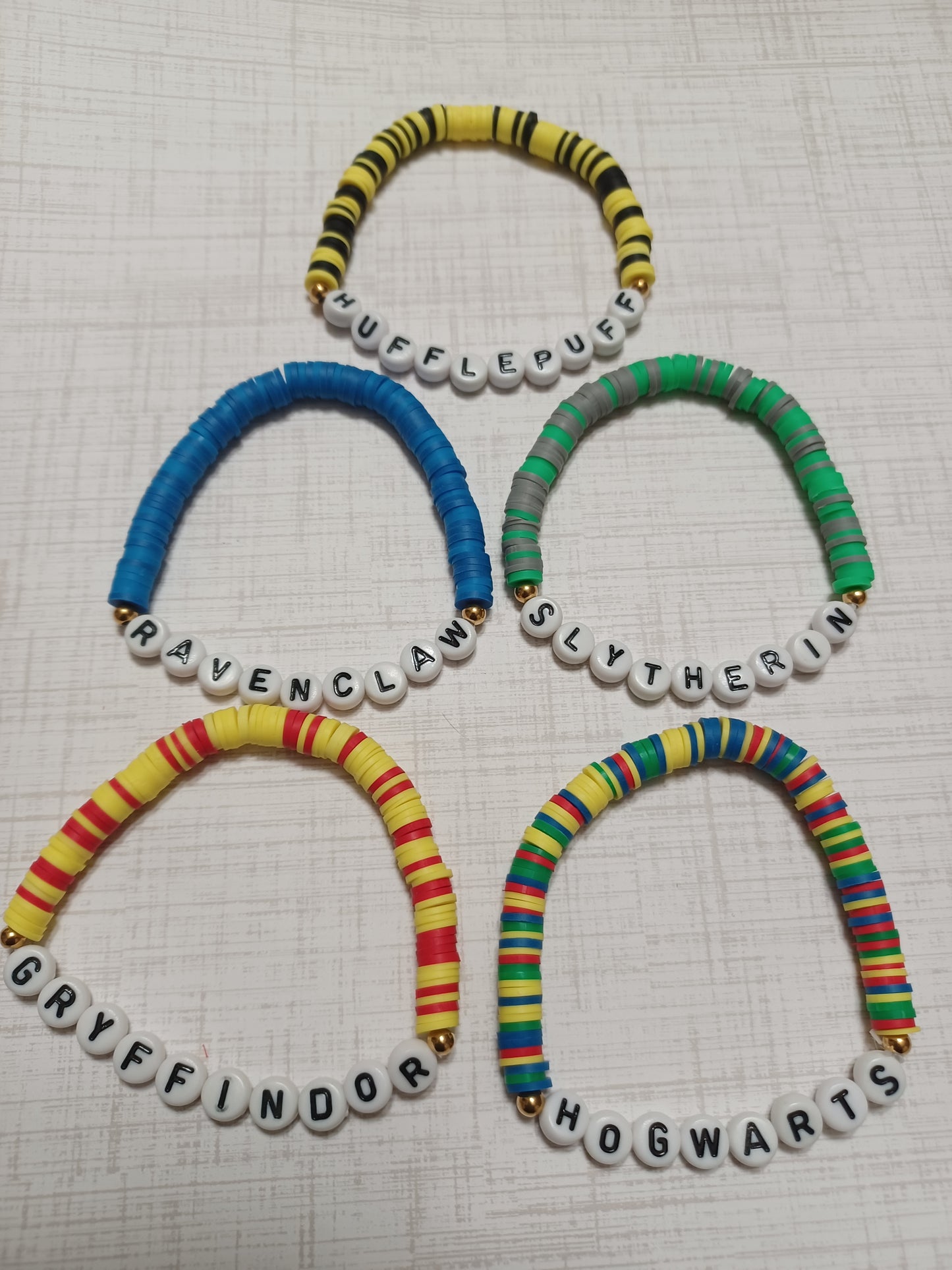 Harry Potter's clay disc bracelets