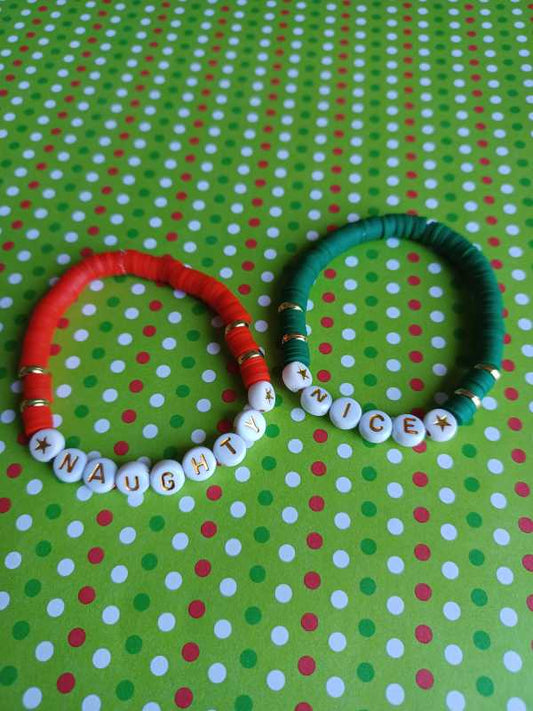Naughty or Nice Christmas Bracelets