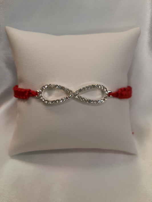 Infinity Charm Macrame Bracelet