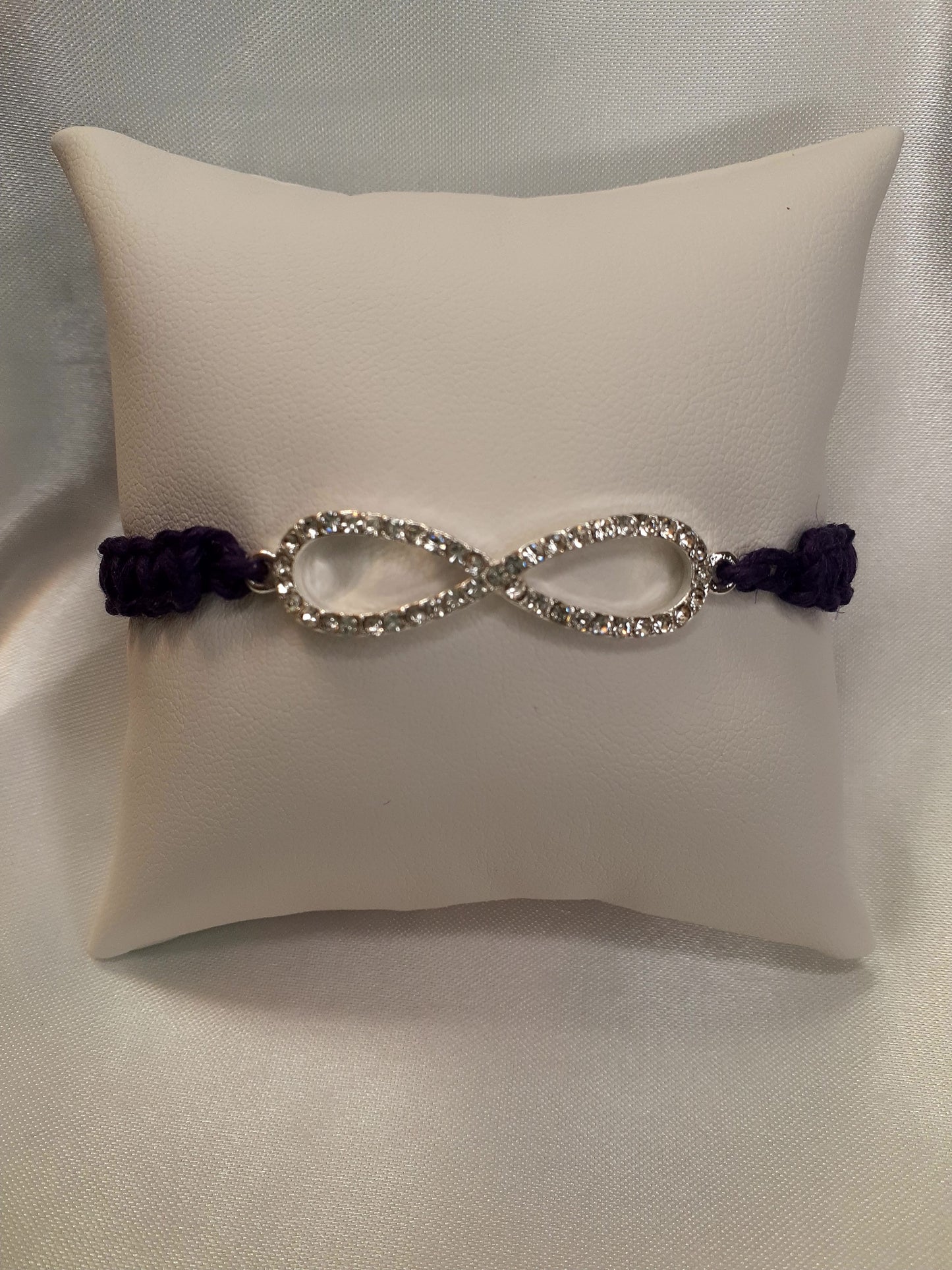 Infinity Charm Macrame Bracelet