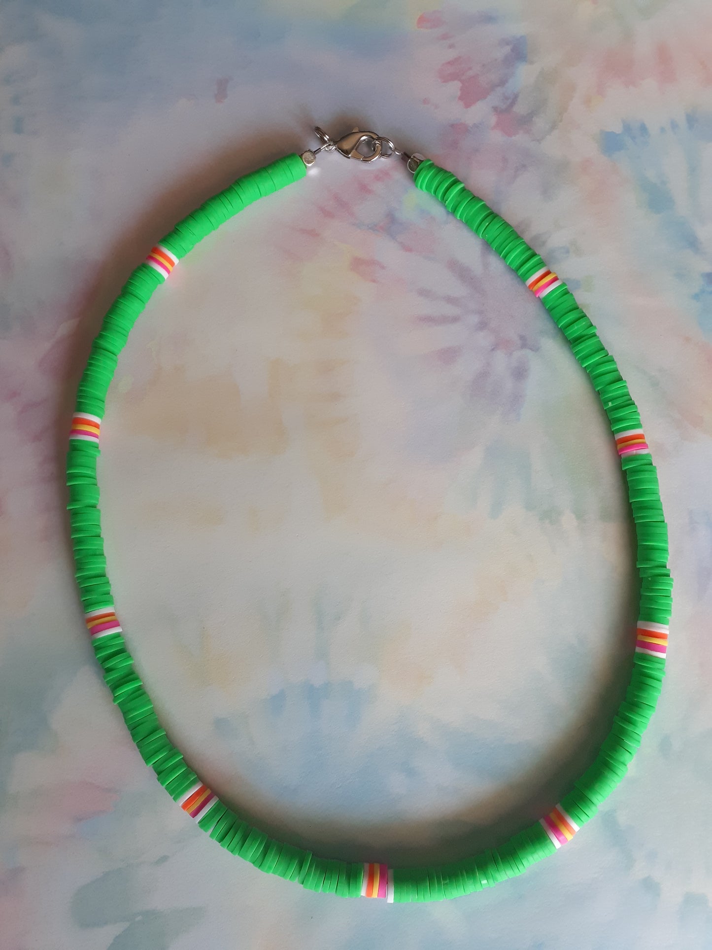 Surfer Necklace, Summer Necklace, Heishi Necklace
