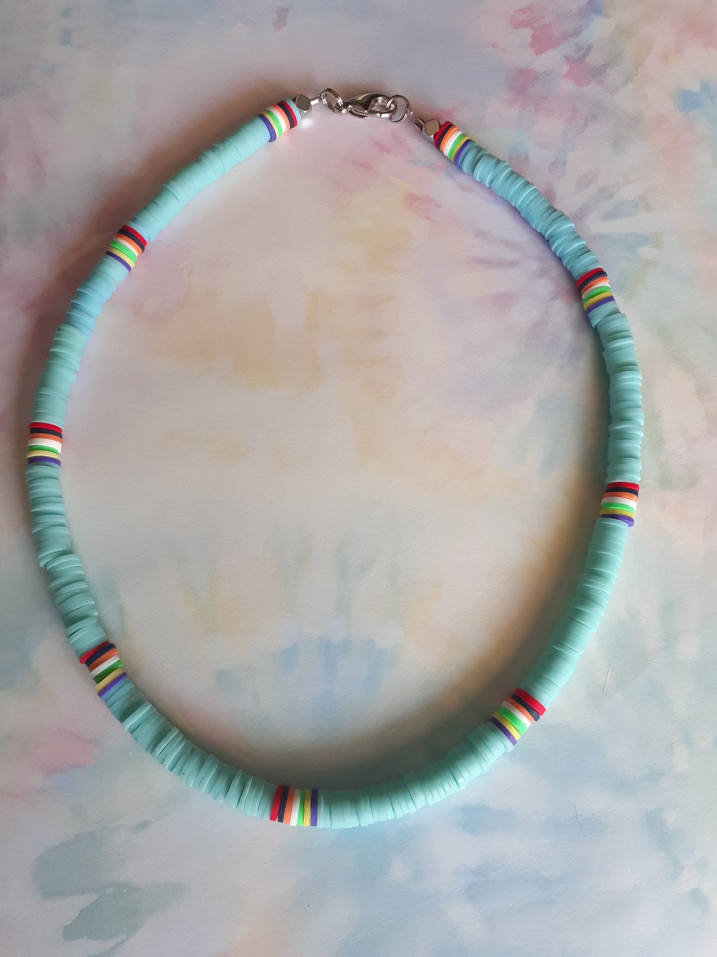Surfer Necklace, Summer Necklace, Heishi Necklace