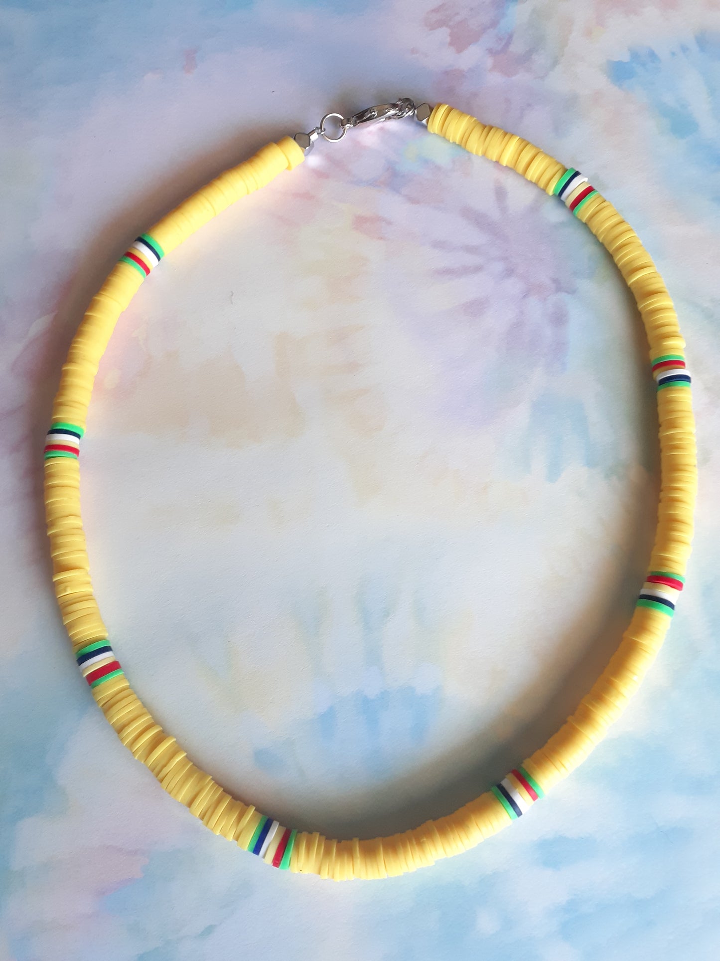 Surfer Necklace, Summer Necklace, Heishi Necklace