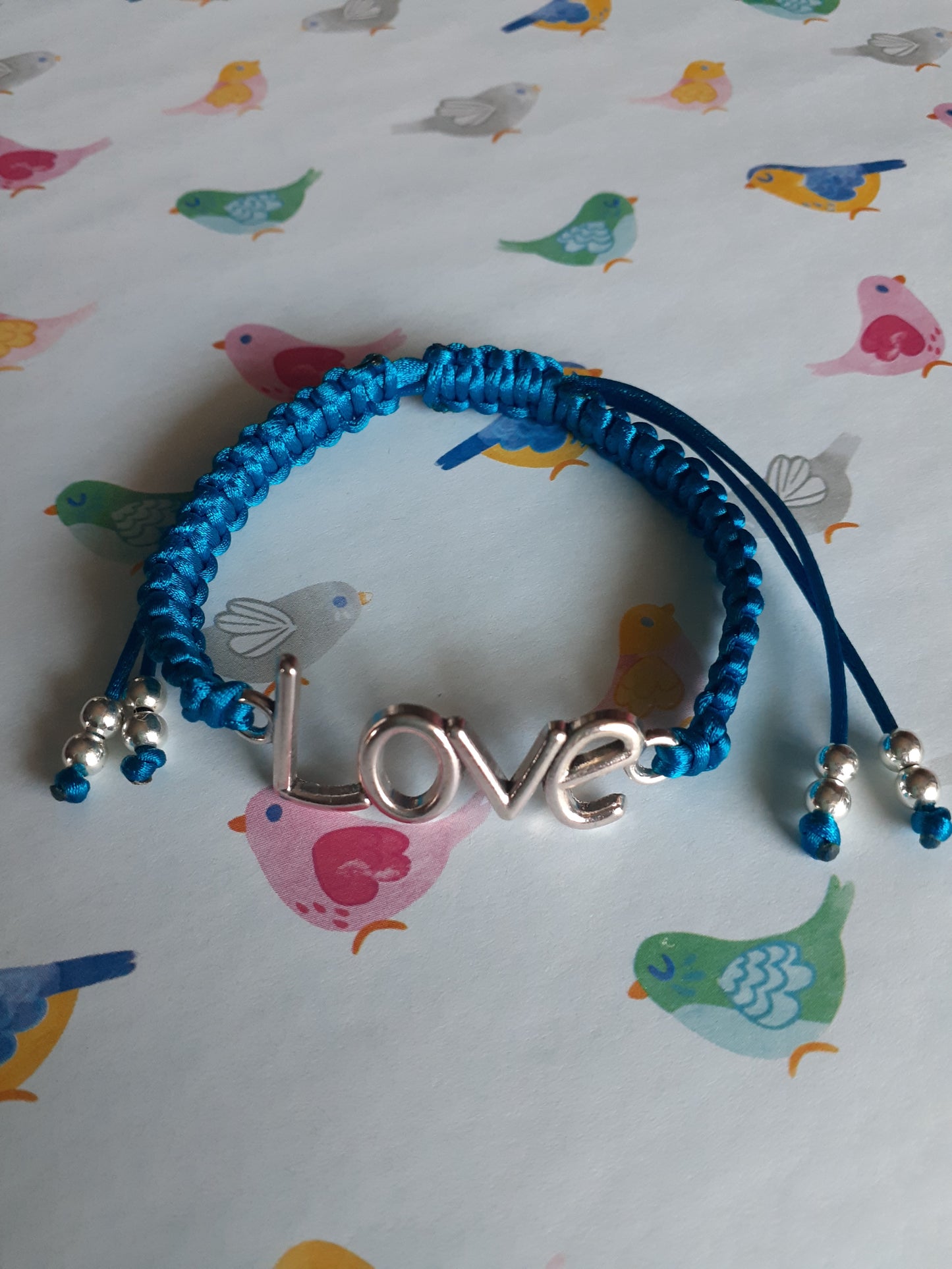 Love Charm Macrame Bracelet