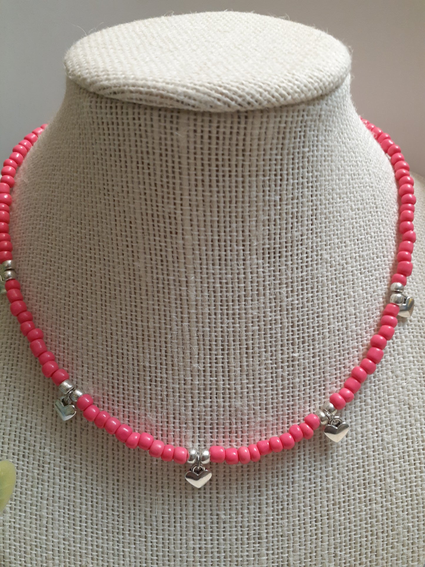 Beaded Heart Necklace
