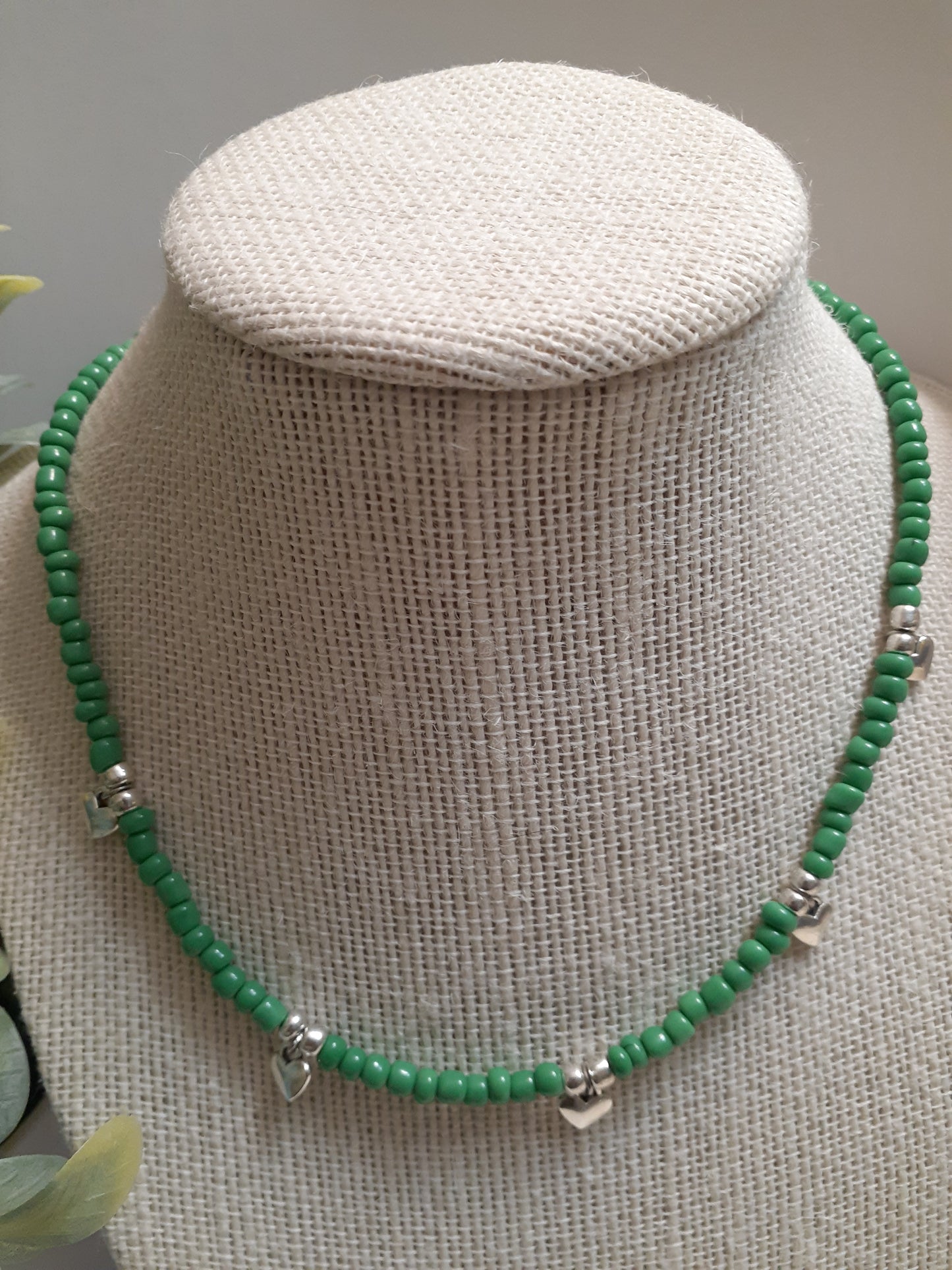 Beaded Heart Necklace