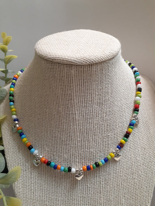 Beaded Heart Necklace