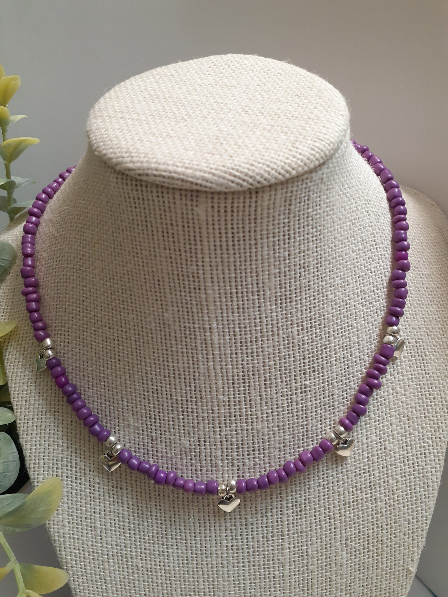 Beaded Heart Necklace