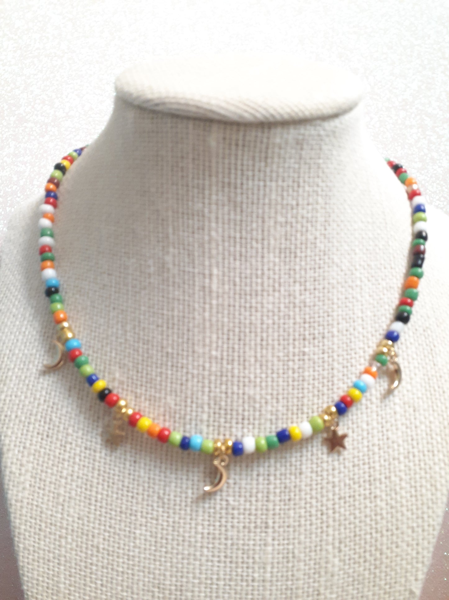 Moon and Star Necklace