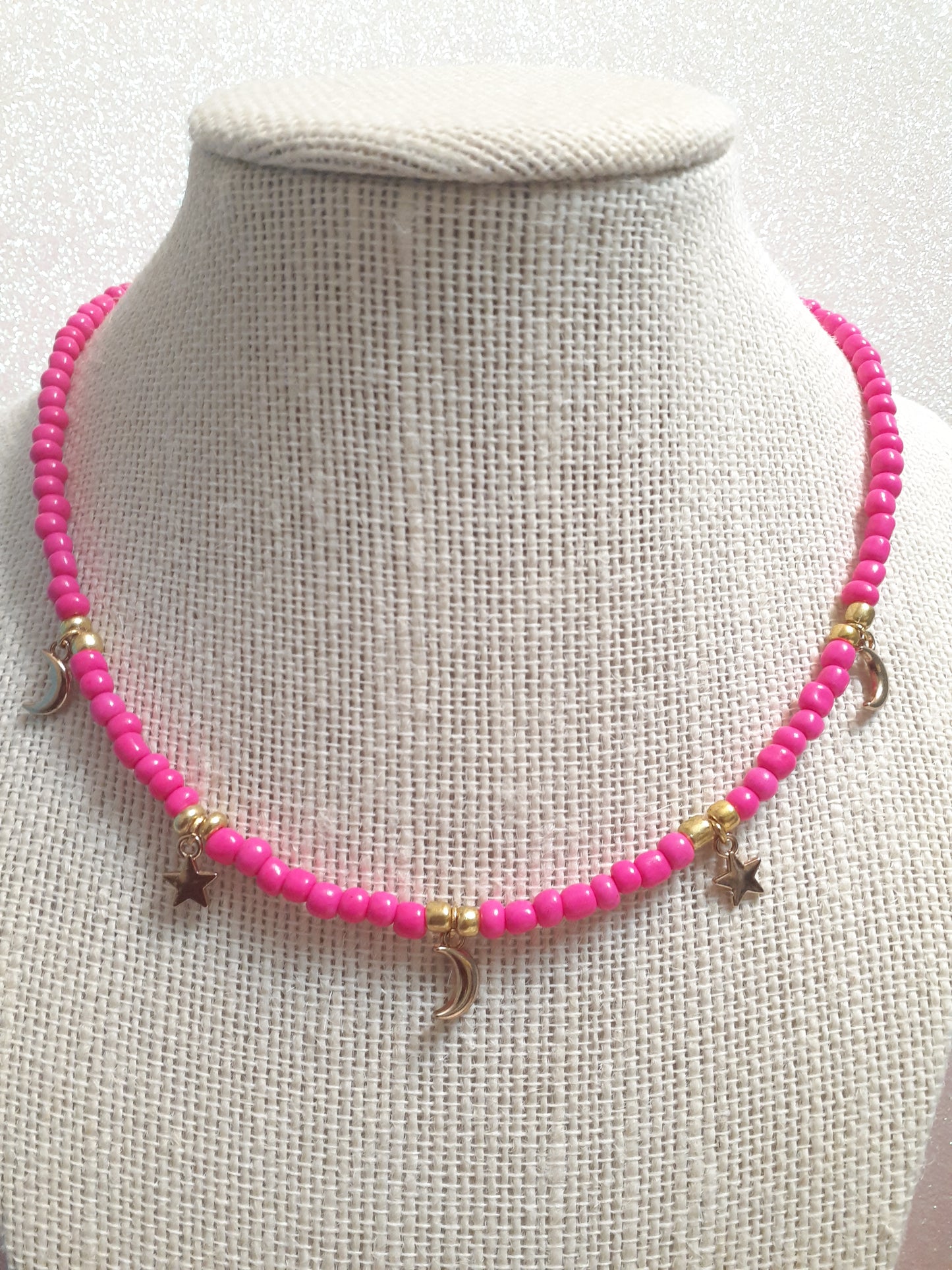 Moon and Star Necklace