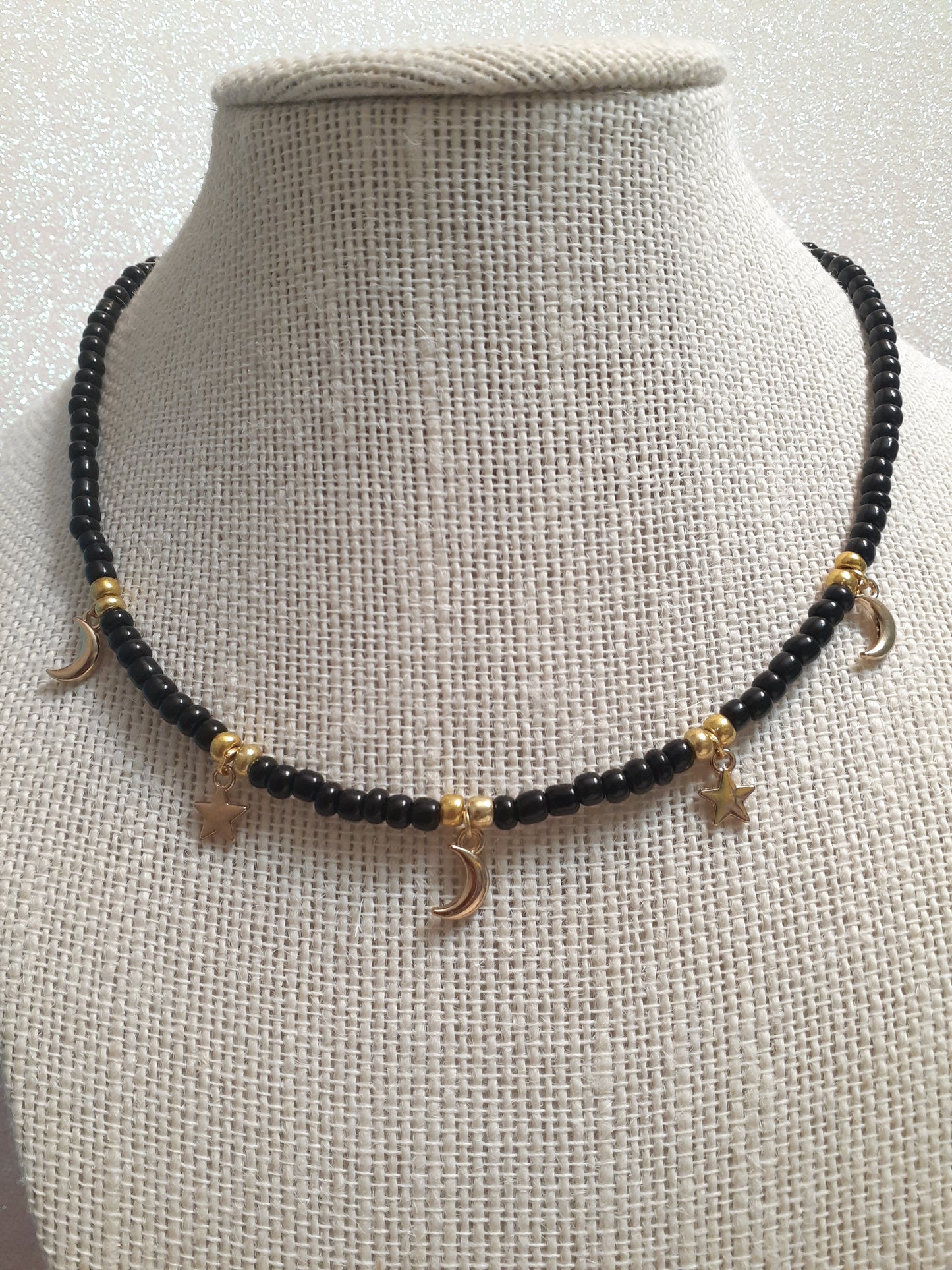 Moon and Star Necklace
