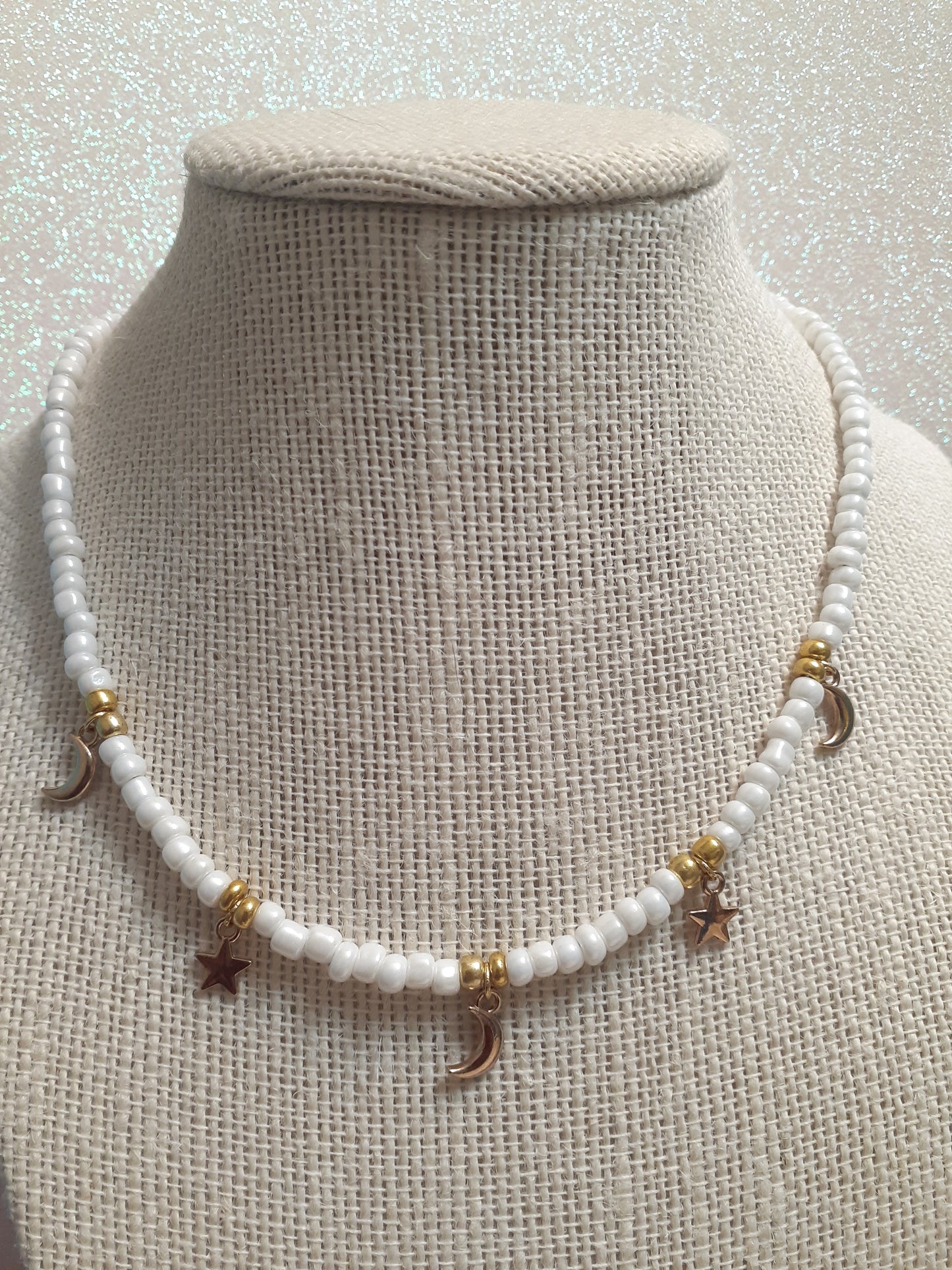 Moon and Star Necklace