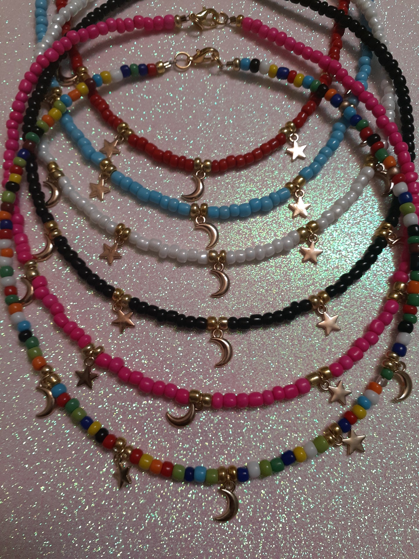 Moon and Star Necklace
