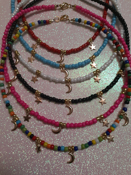 Moon and Star Necklace