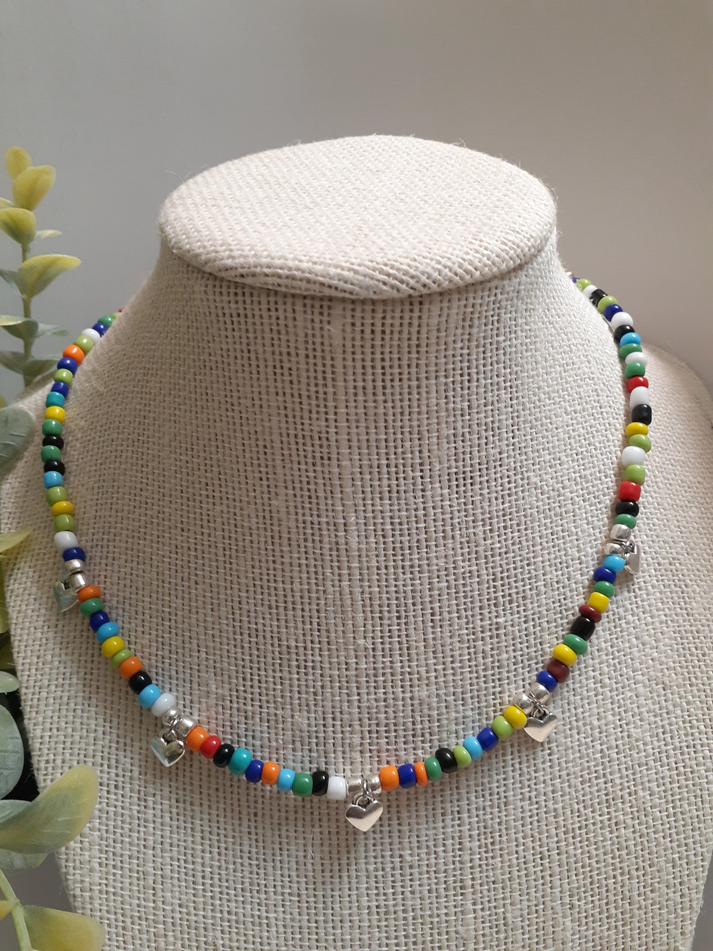 Beaded Heart Necklace